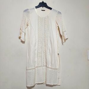 Aurelia Embroidered Sequins Tunic Dress Sz-S